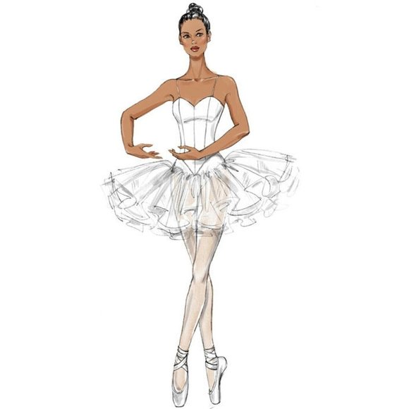 McCalls M7615 Misses Ballet Costume with Tutu Sewing Pattern New Size 14 to 22 - Picture 7 of 11